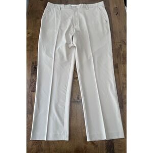 EUC Mens‎ FJ golf khaki chino pants stretch size 40x32 DRY CLEANED